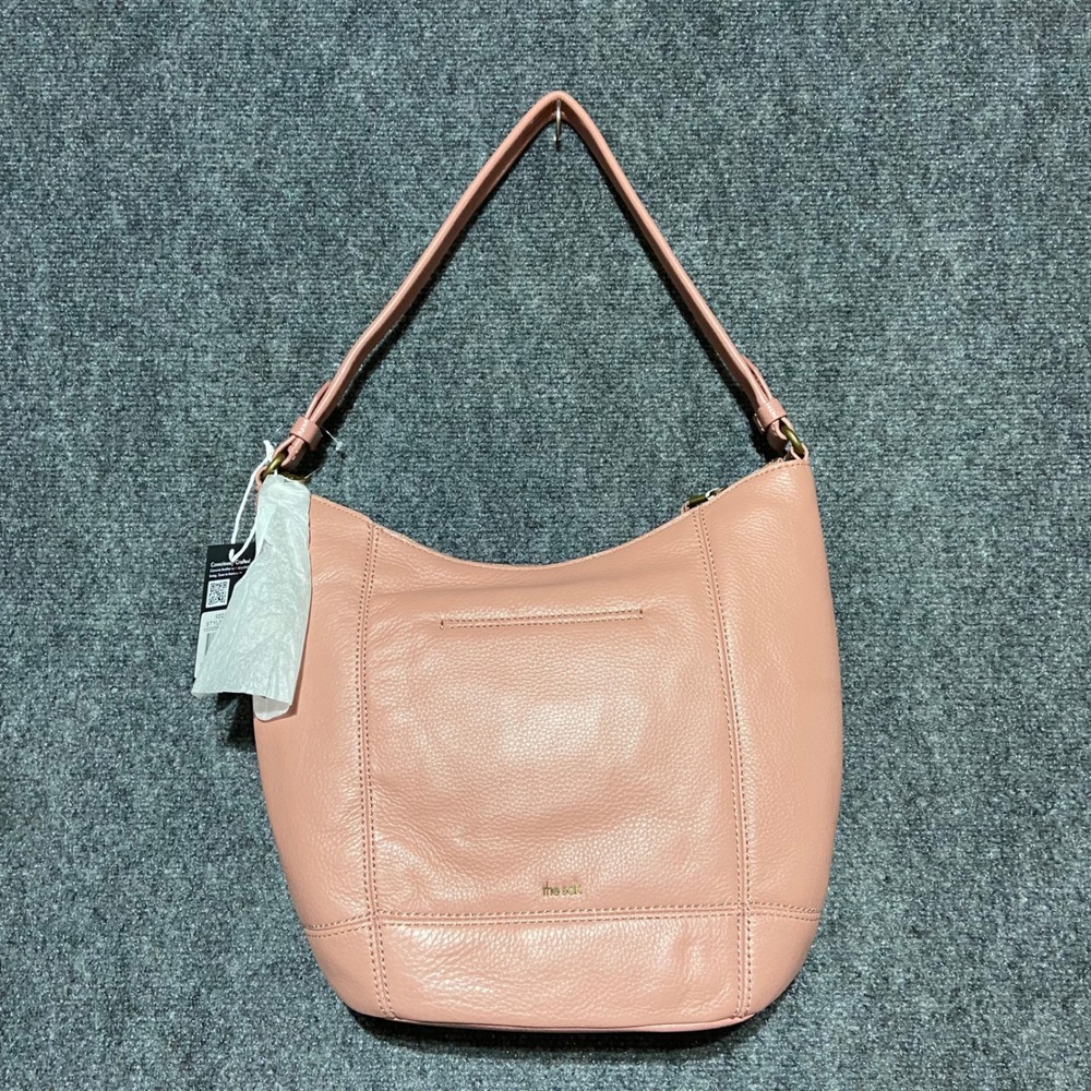 The Sak Sequoia Hobo Bag Vintage Coral Leather Shoulder Bag 107136 NEW - Picture 5 of 8